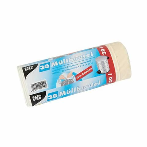 Müllbeutel mit Zugband, 30L, 30 Stück STARPAK 14199