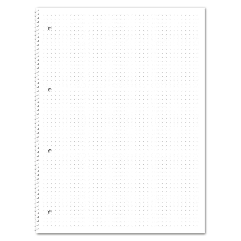 Notizblock, Punktmaschendruck, Spiralbindung, Schreibblock, Lochraster