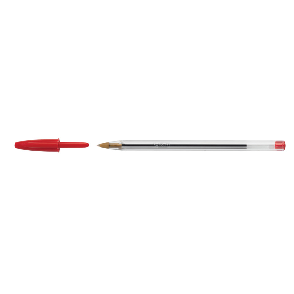 Kugelschreiber, Kugelschreiber mit Feinschrift, Geltungskugel, Kappe rot, Tintenstift