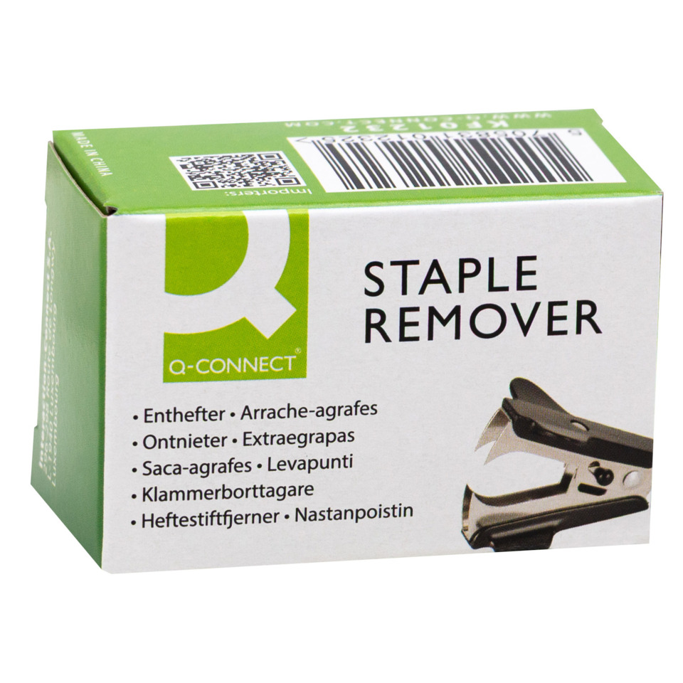 Staple remover, Klammerentferner, Bürowerkzeug, Klebstift-Box, Grünes Design