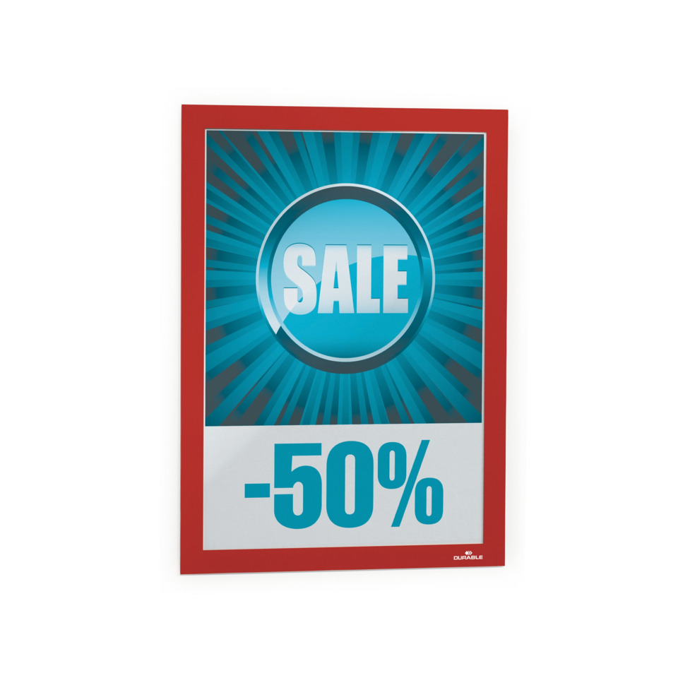 poster, sale, -50%, blue, frame