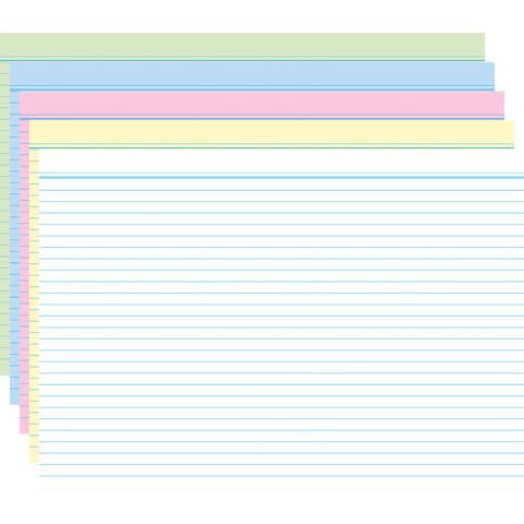 Karteikarte, A8, 170g/m², liniert, 100 Stück, sortiert RNK 115089