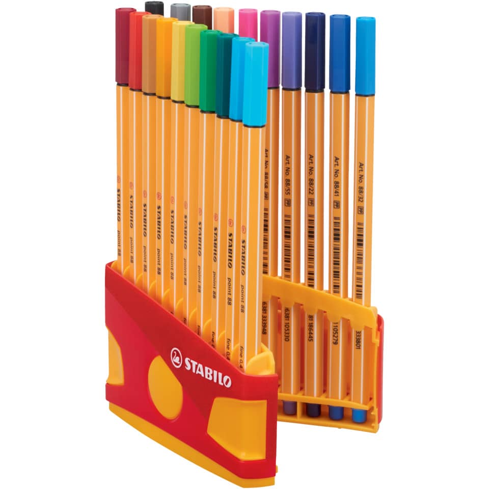 Marker-Pens, Buntstifte, Filzstifte, Kunstset, Stabilo