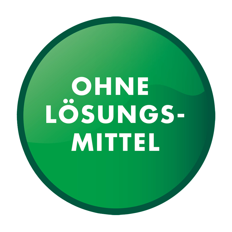ohne lösungsmittel, grüner kreis, produktabzeichen, grünes etikett, kreisförmiger sticker