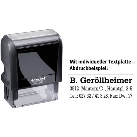 Printy mit Stempelplatte, 4 Zeilen
 TRODAT 4911P
