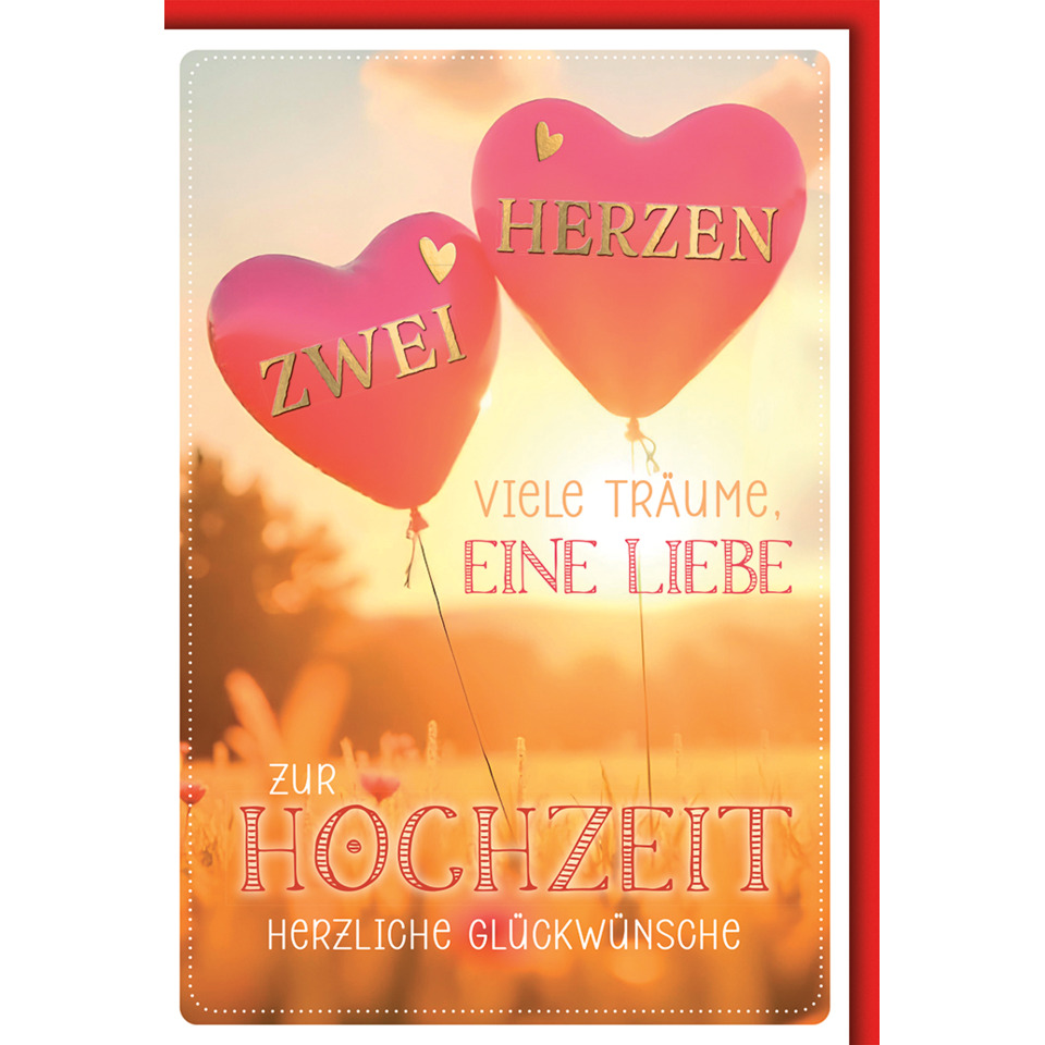 Herzen, Ballons, Hochzeit, Glückwünsche, Liebe