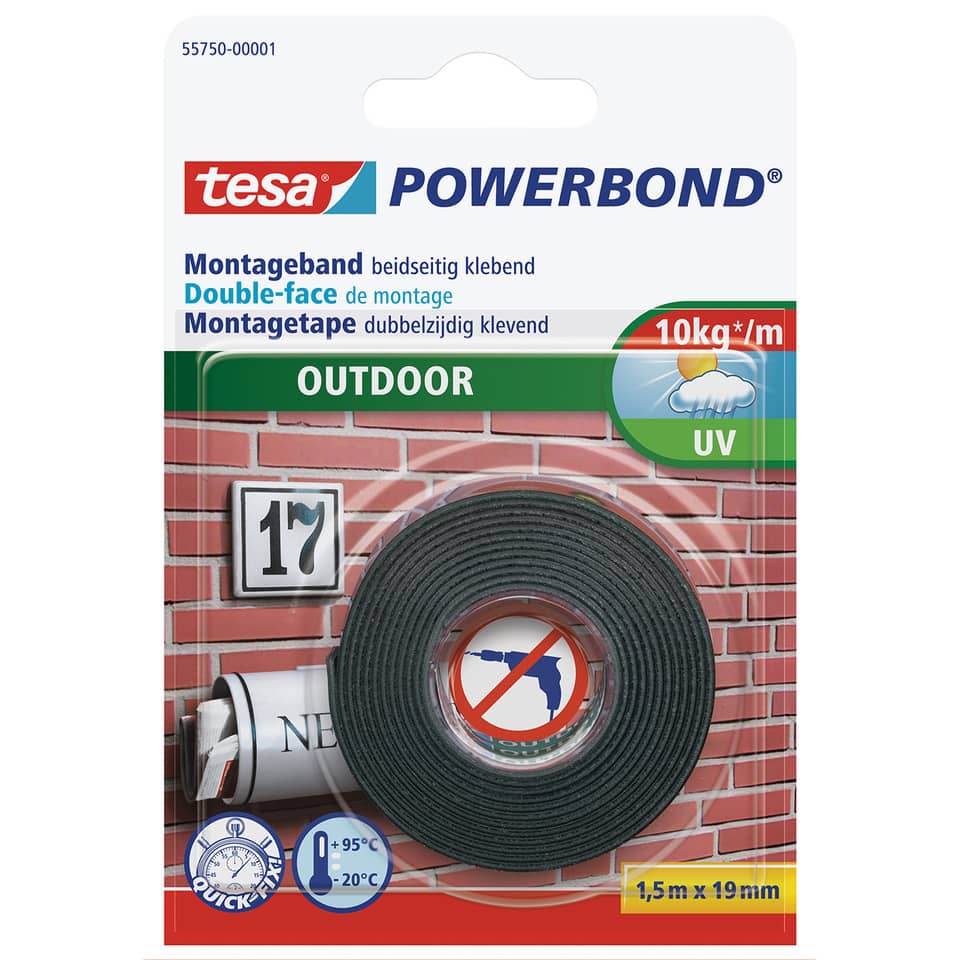 Outdoor-Klebeband, Doppelseitiges Klebeband, PVC-Band, UV-beständig, 10 kg/m