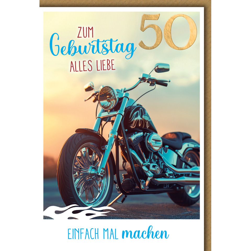 Motorrad, Harley, Chopper, Leder, Blau