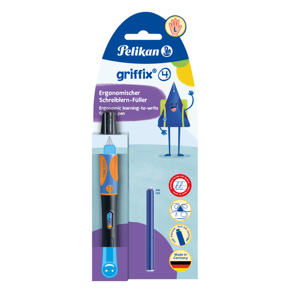 Ergonomischer Stift-Füller, Schreiber-Füller, Kunststoffstift, Schulbedarf, Griffix 4