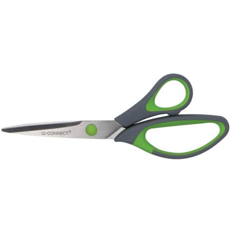 Schere 20cm grau/grün   Soft Grip Q-CONNECT KF00754