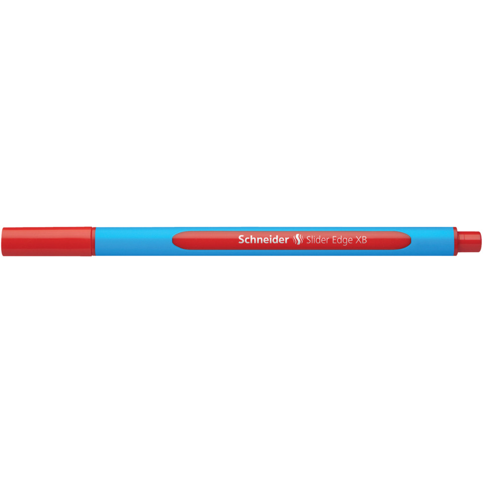 Marker, Permanent marker, Blue body, Red caps, Schneider Slider Edge XB