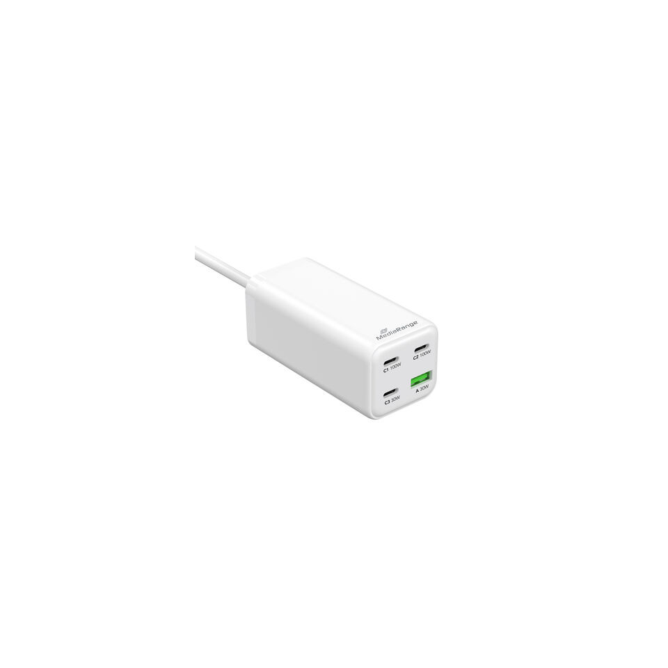 USB-C Hub, Stromadapter, Weiße Block, USB-Ladegerät, Kompakte Bauform