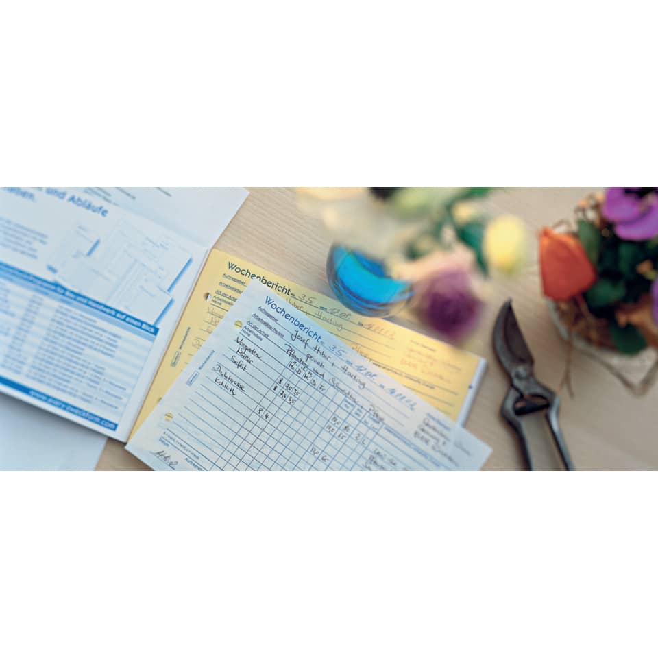 Terminkalender, Arbeitsunterlagen, Dokumente, Blätter, Klemmen