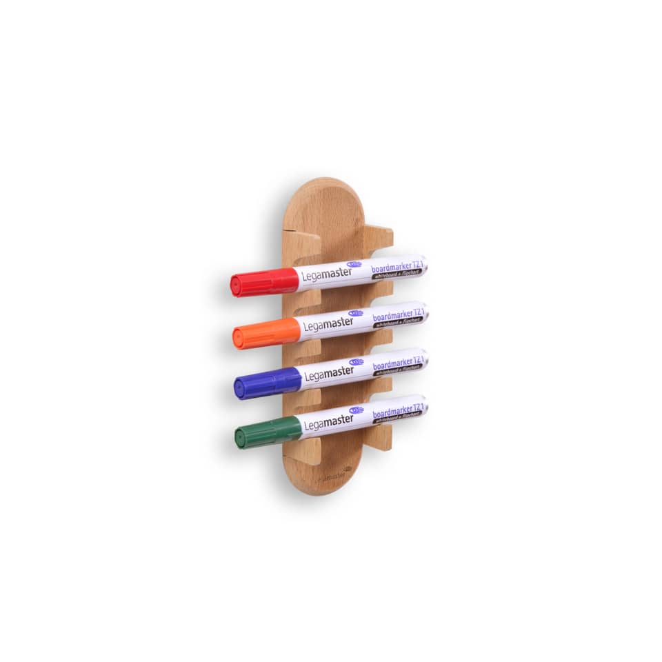 Boardmarker, Marker, 4er Set, Holzhalter, Klebestandfarben