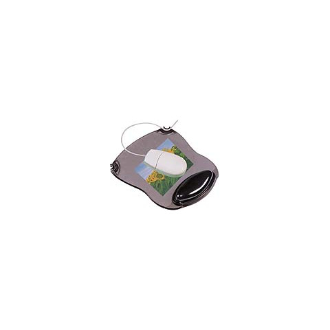 Mauspad mit Handgelenkauflage, Gel, transparent grau Q-CONNECT KF20084