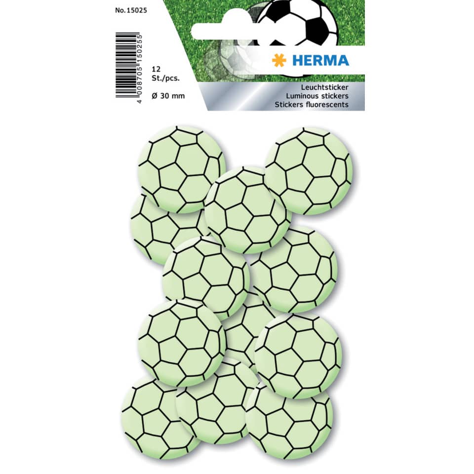 Leuchtsticker, Sportball, Ball-Design, Punkt- Muster, Fluoreszierend