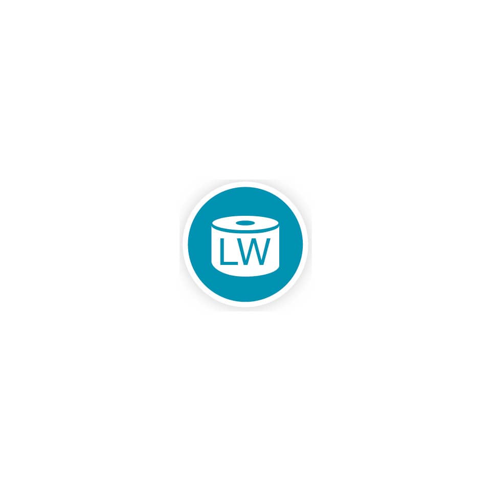 kosmetiktuch, rollenkleidung, LW-logo, cyan, klebepfad