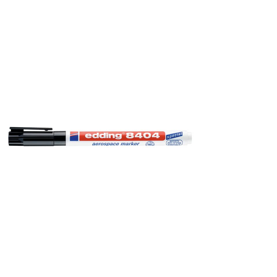 aerospace marker, feiner tip, weißer marker, rote blaue beschriftung, löschbarer marker