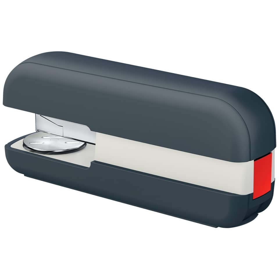 Stempel, Klebebandspender, Schwarz-Blau, Kassenspender, Gummi-Design
