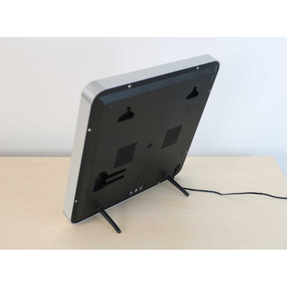 Monitor, Schwarze Rückseite, LED-Monitor, Tischmonitor, Kabelanschluss