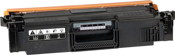 Tonerpatrone, Druckerzubehör, Laserdruckerpatrone, Toner ohne Tinten, Schwarz/orange Gehäuse