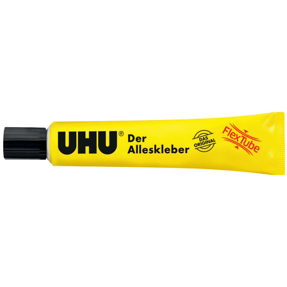 Klebefilm, UHU, Der Alleskleber, Gelb, Tube