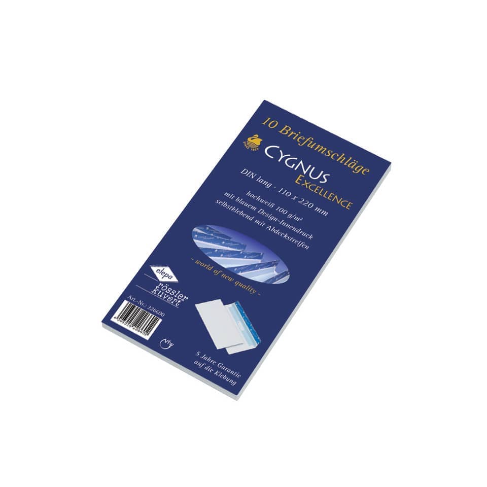 kurzbrief, blauverpackung, hülle, papier, excellence