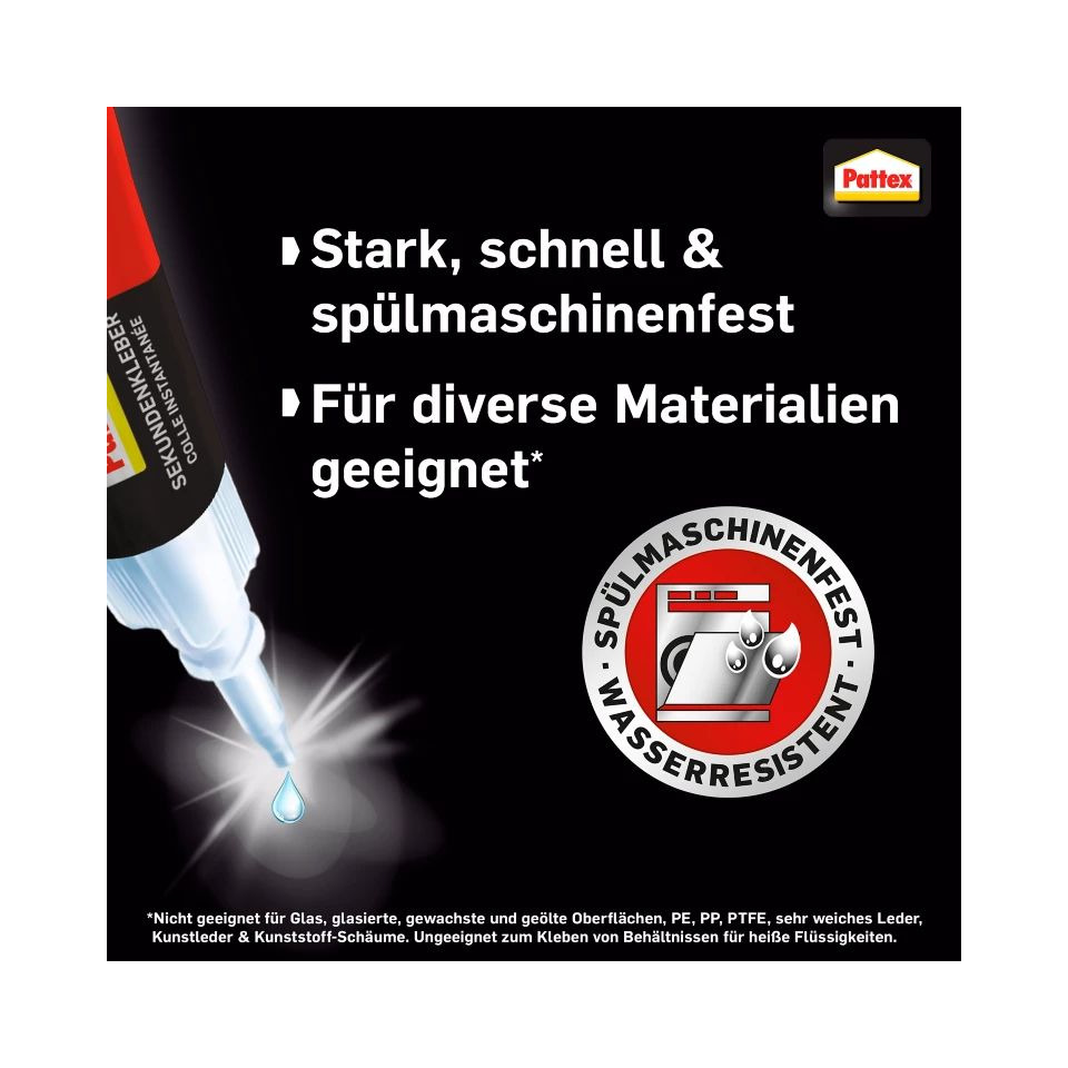 Spülmaschinenfest, Spülmaschinengelig, Ventilspitze, Korpus Flasche, Haarpumpe