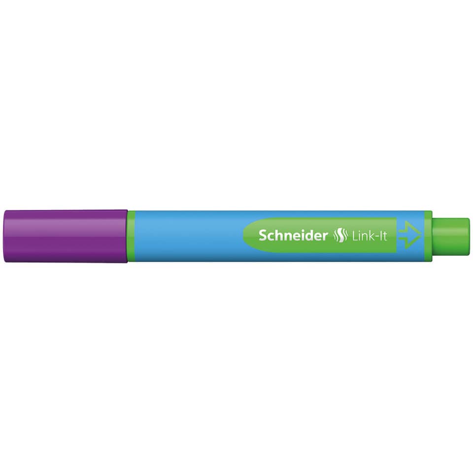 Marker, Whiteboard Marker, Blue Barrel, Green Cap, Schneider Link-It