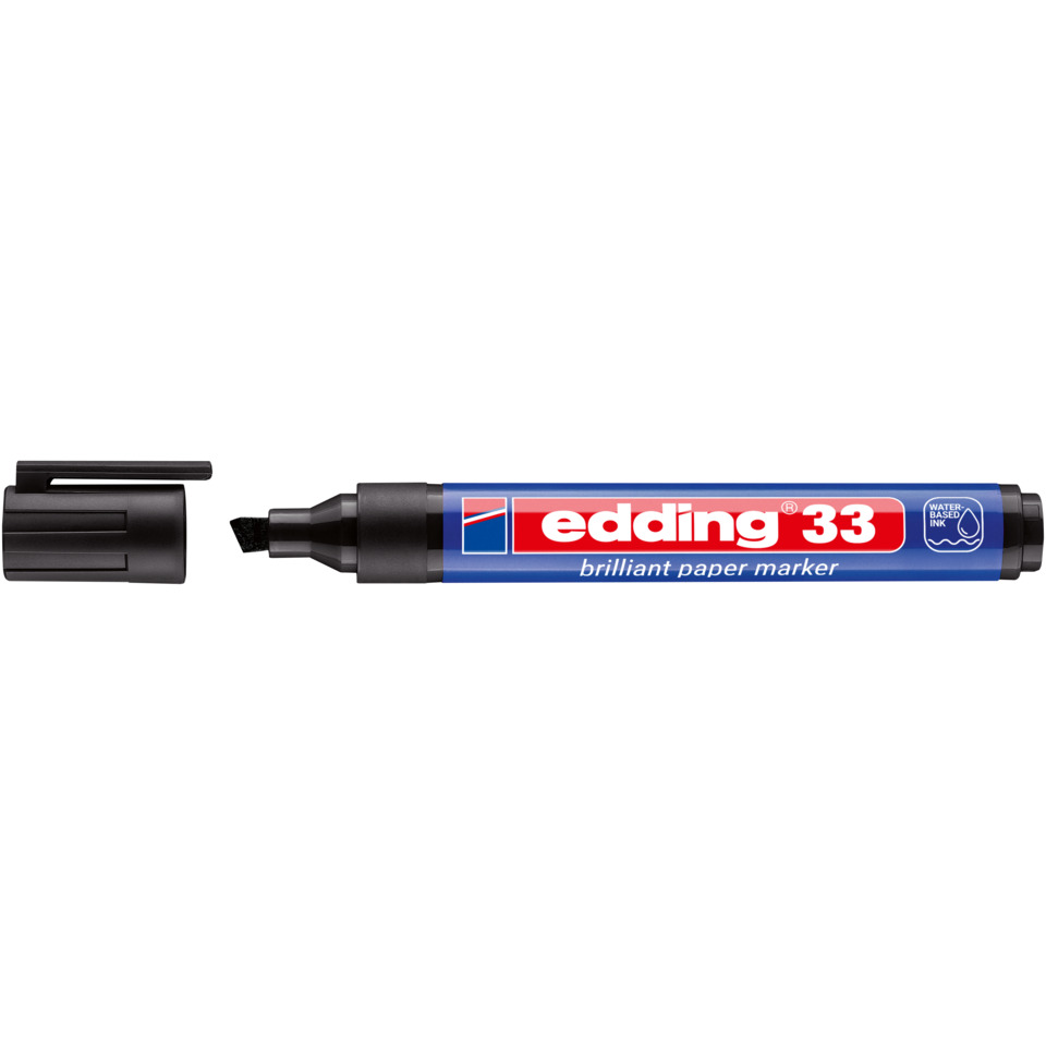 Marker,  Whiteboard marker, Edding 33, Blauer Marker, Kappe enthalten