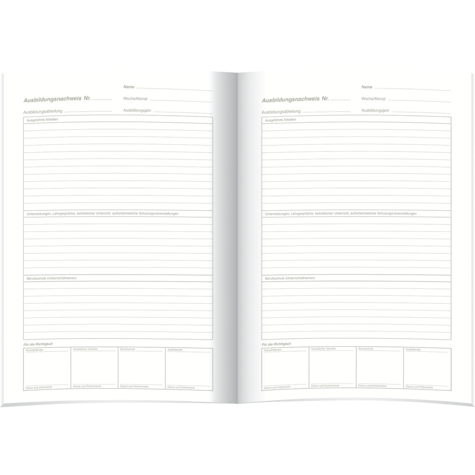 Dokument, Formular, Ausbildungsnachweis, Papier, Liniert