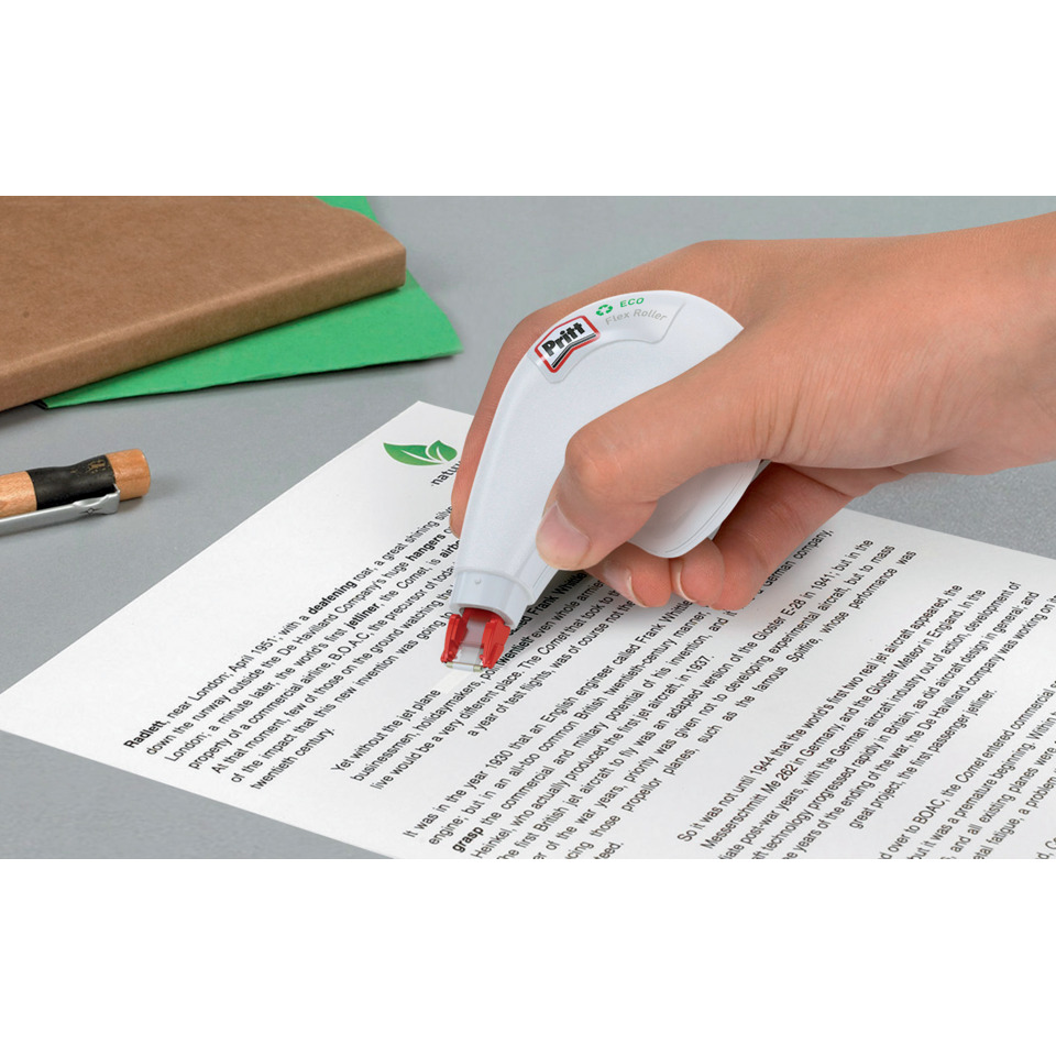 handgehaltene Klebstoffspitze, Korrekturstift, 3D-Schnitt, roter Filzstift, Kunststoffspender