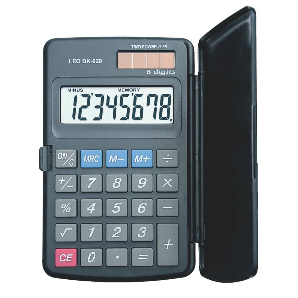 Taschenrechner, Desktop-Taschenrechner, 8-stellige Anzeige, Batteriebetrieben, Kein Branding