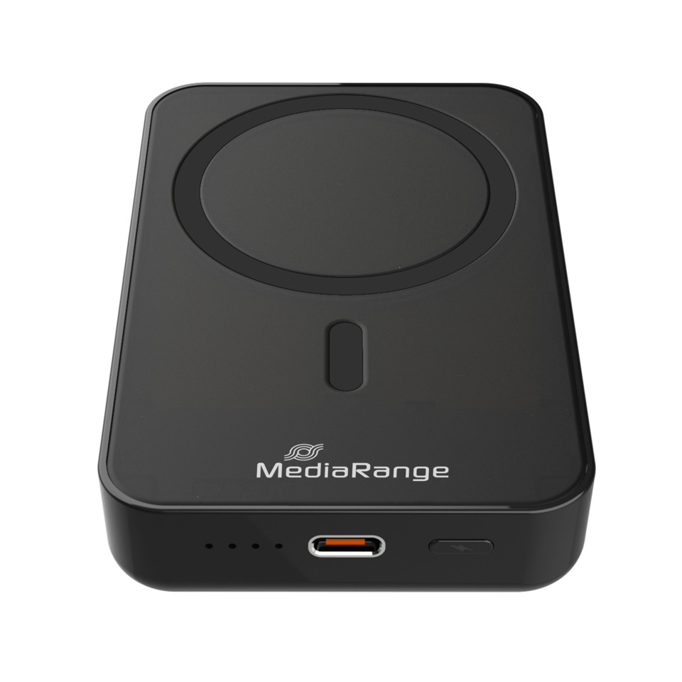 Ladegerät, Ladegerät USB-C, Drahtloses Ladegerät, Qi-Ladegerät, MediaRange