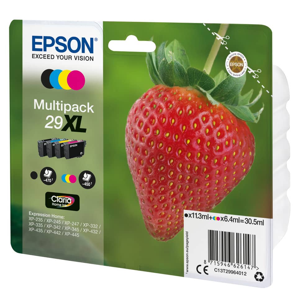 Epson-Tintenpatrone, Multipack XL, Tintenpatrone, Epson Serie, Erdbeerenmotiv