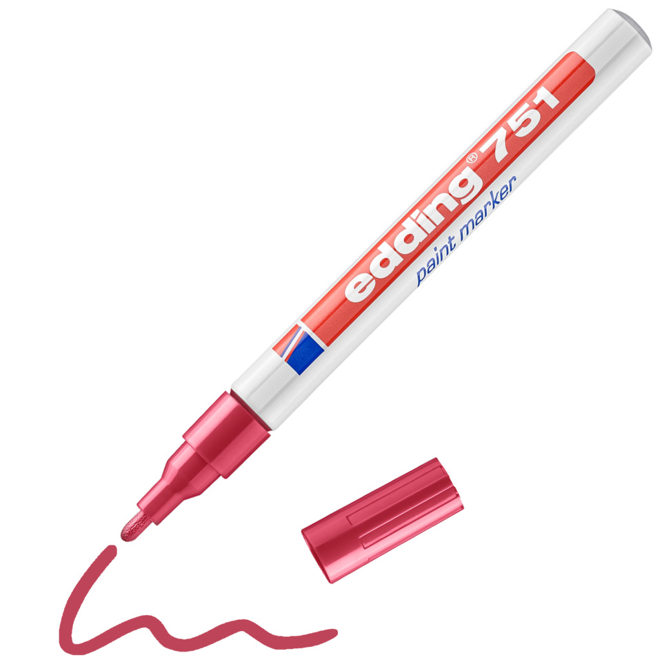 Malstift, pinkfarbener Marker, Kunstmarker, Filzstift, Linienzeichnung