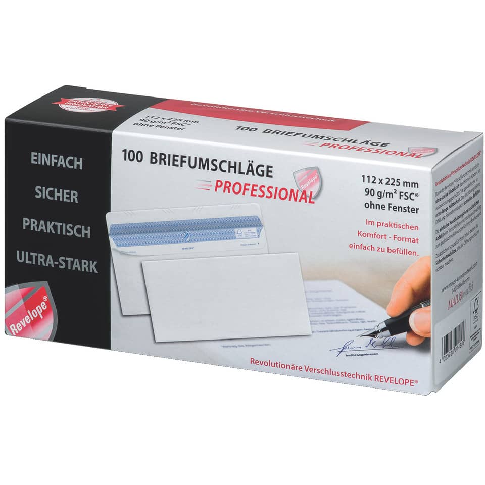 Briefumschläge, Standardbriefumschläge, A4 Umschläge, Klarsichtumschläge, Recyclingverpackung