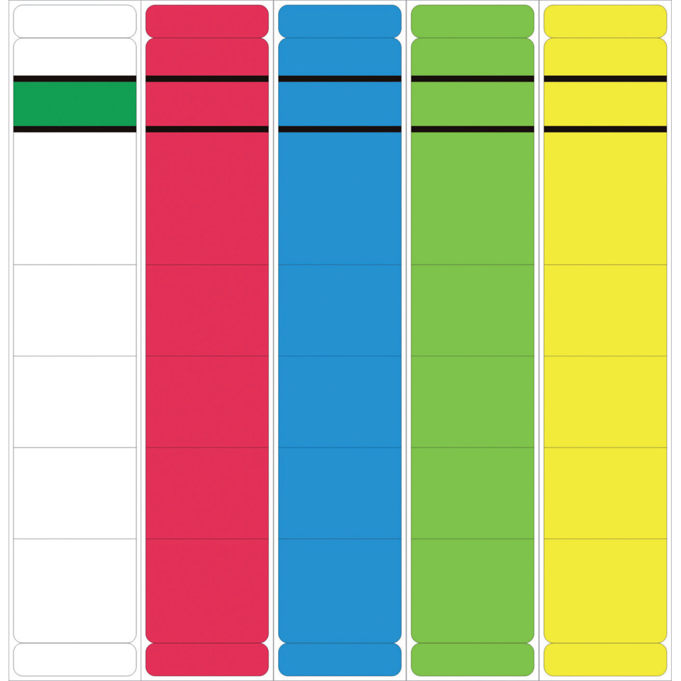 Farbstreifen, Neonfarben, Aufkleber zur Organisation, Klebeetiketten, bunte Streifen