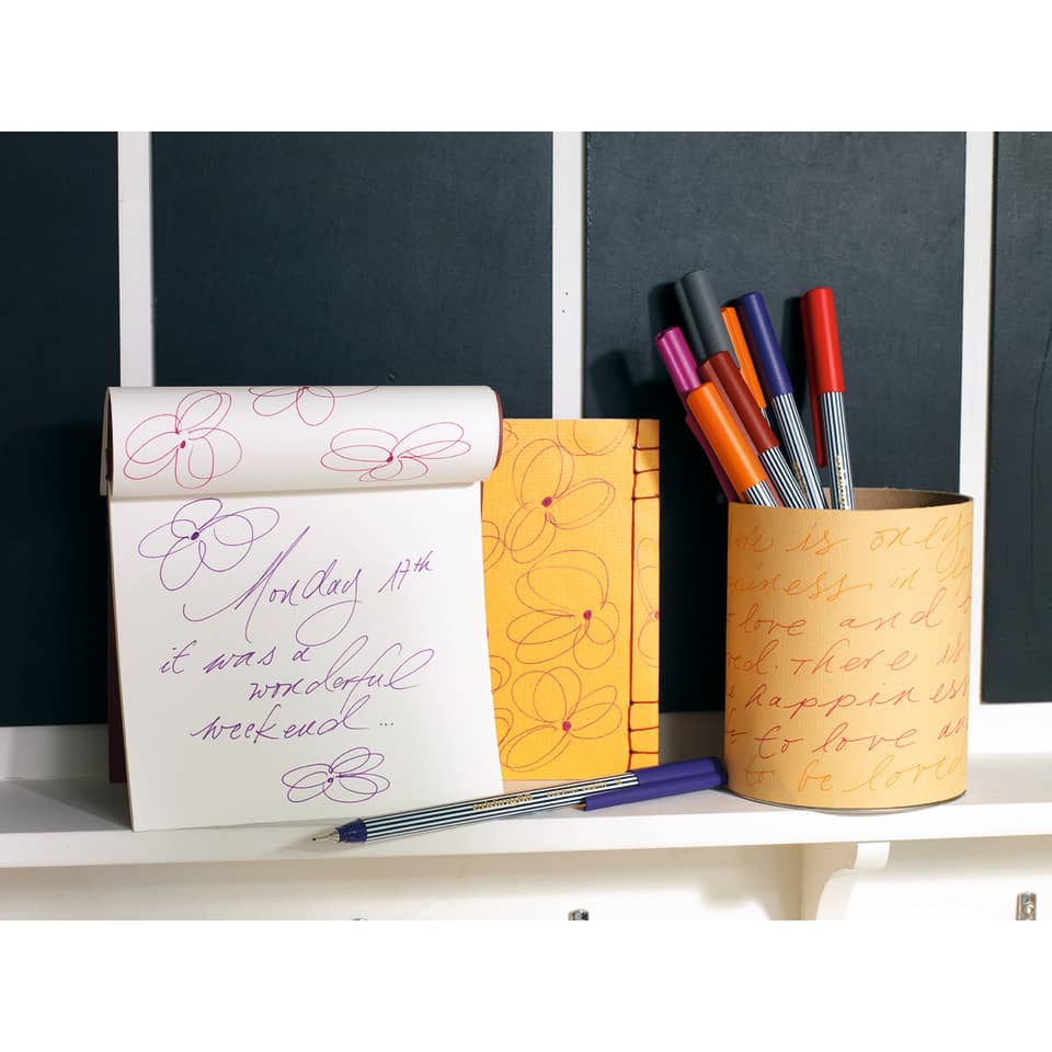 Notizbuch, Papiersammlung, Kunstpapier, Kugelschreiber, Schreibtisch-Organizer