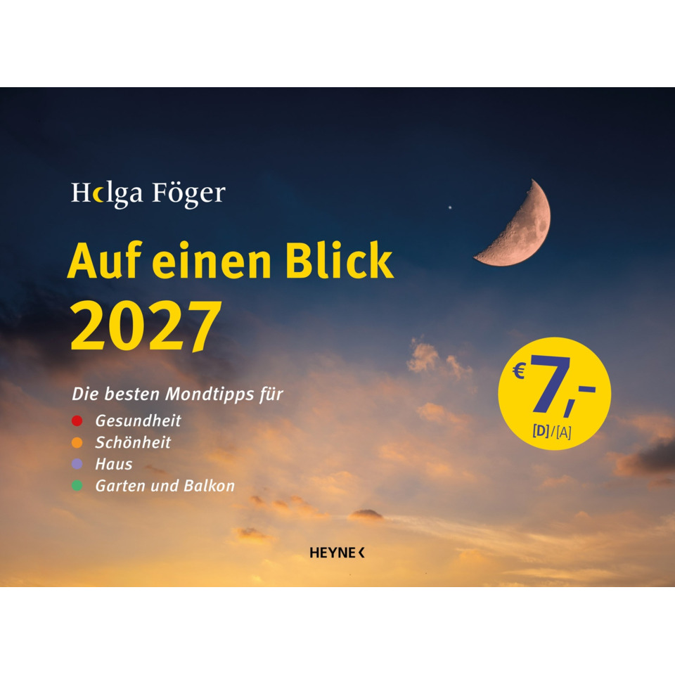 Buchcover, Monatstipp, Mondszene, Garten und Balkon, 7,- Euro Preis