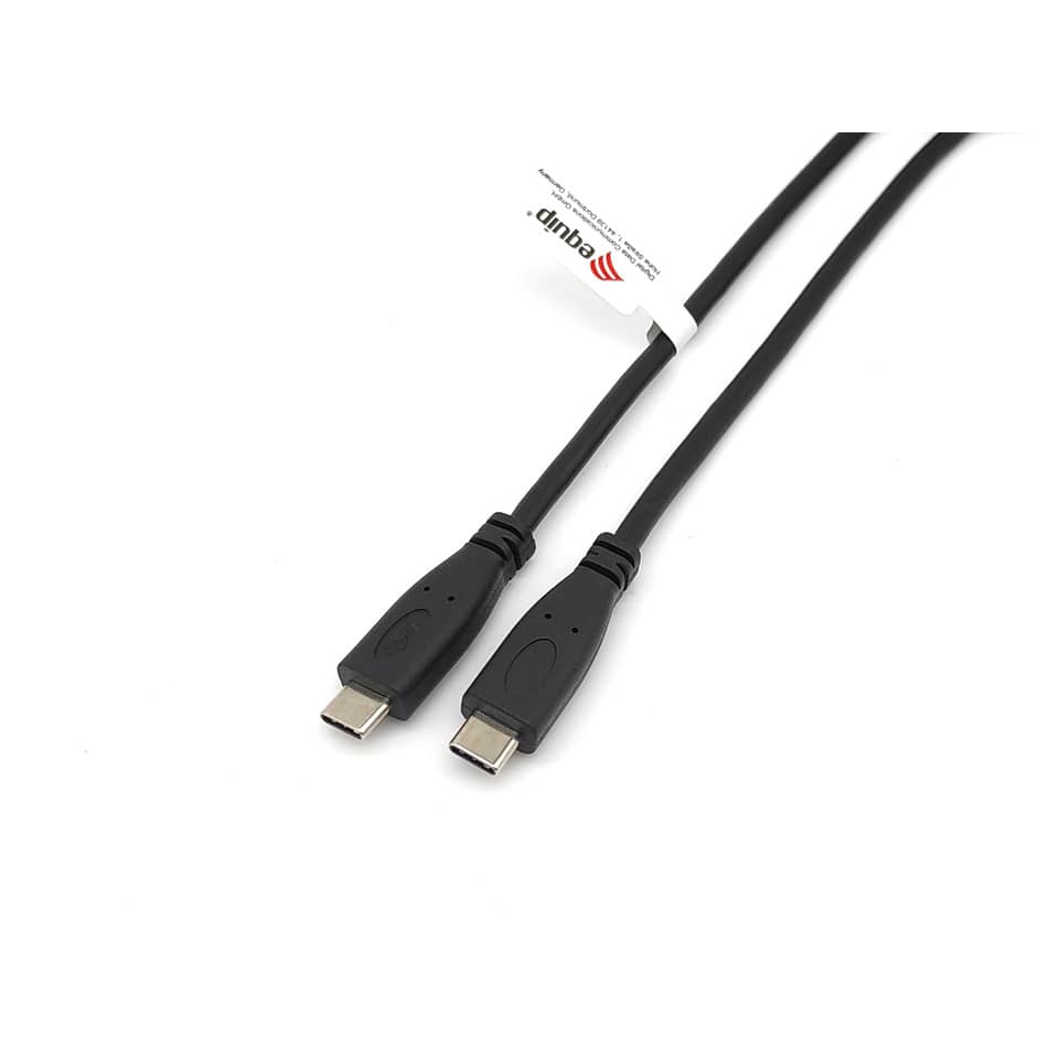 USB-C Kabel, Datenkabel, USB-C Stecker, 2er Kabel, Schwarz
