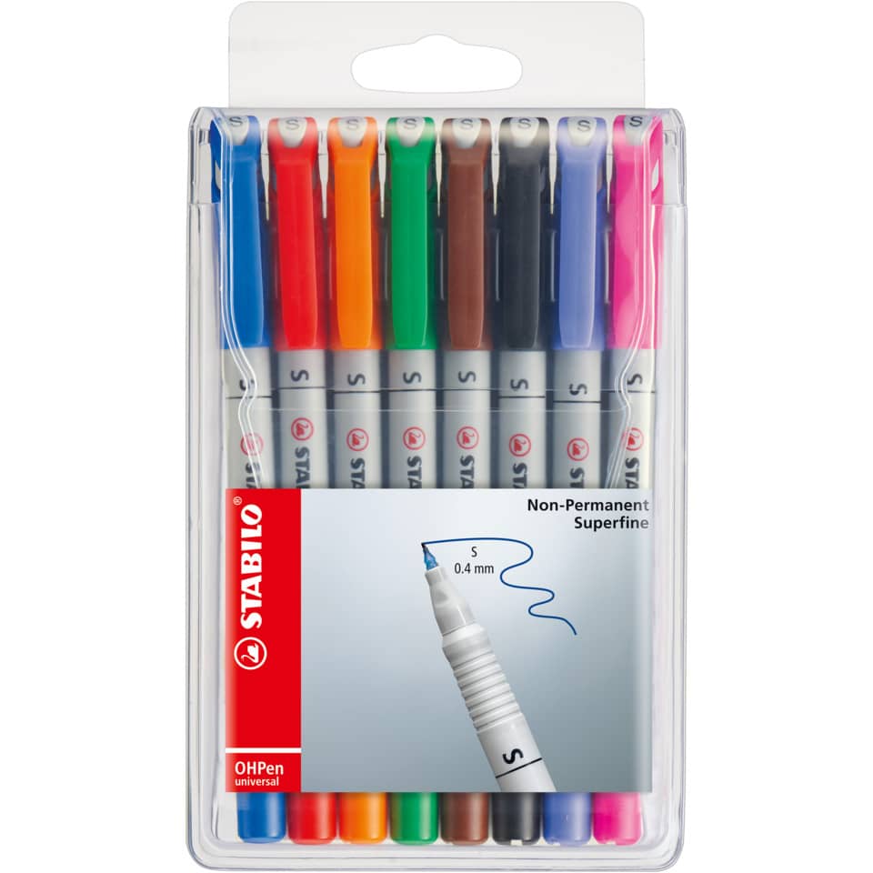 Marker set, Feinstifte, Verschiedene Farben, 0,4 mm Spitze, Nicht permanent ink