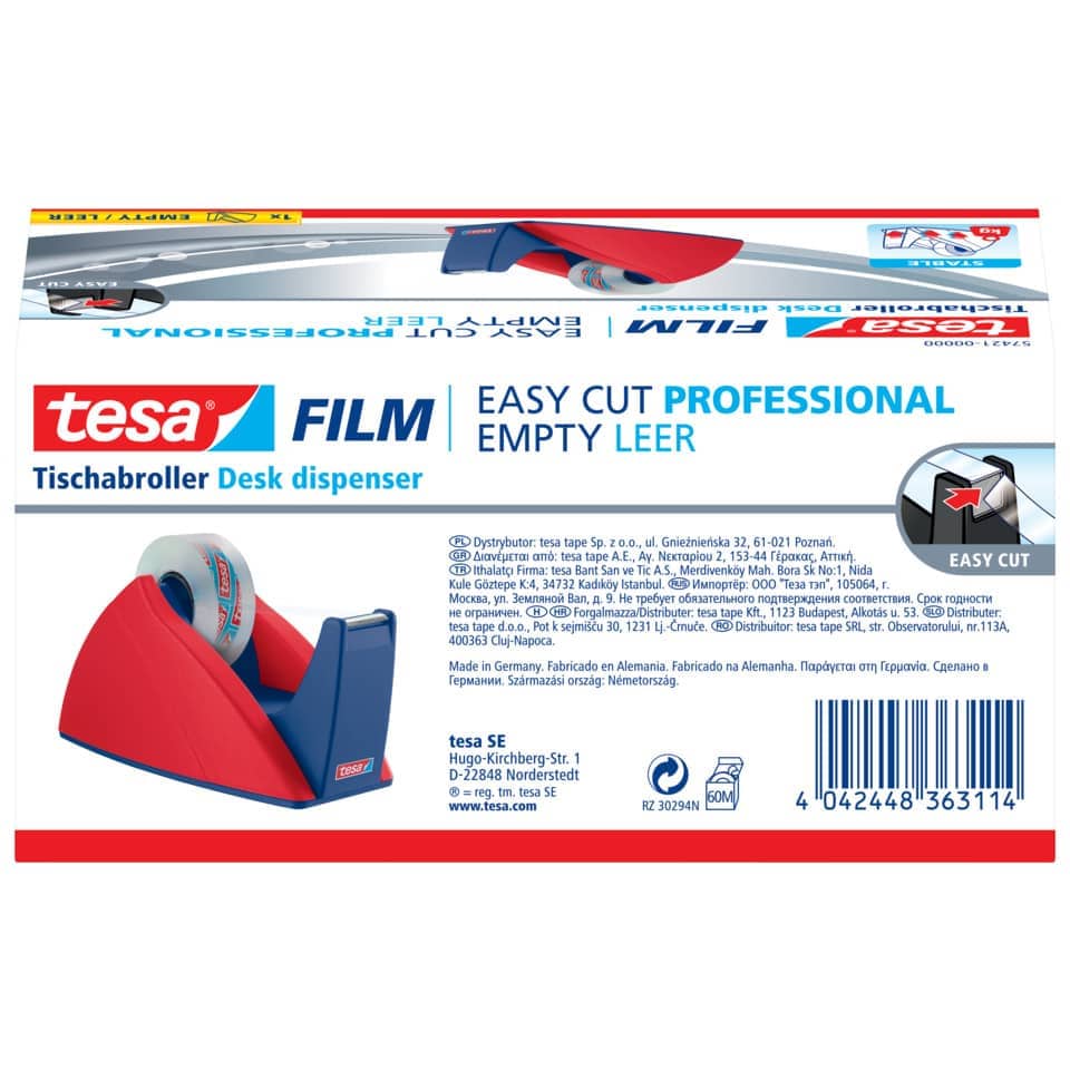 Desk dispenser, Tape dispenser, Tischabroller, Filme, Einteilung, Transparent