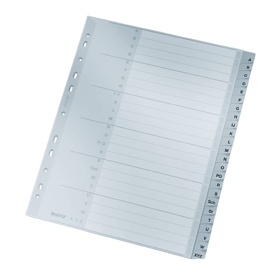 Aktenordner, Registerkarte, Ordnerkarten, A-Z Register, Spiralband/Schlitze