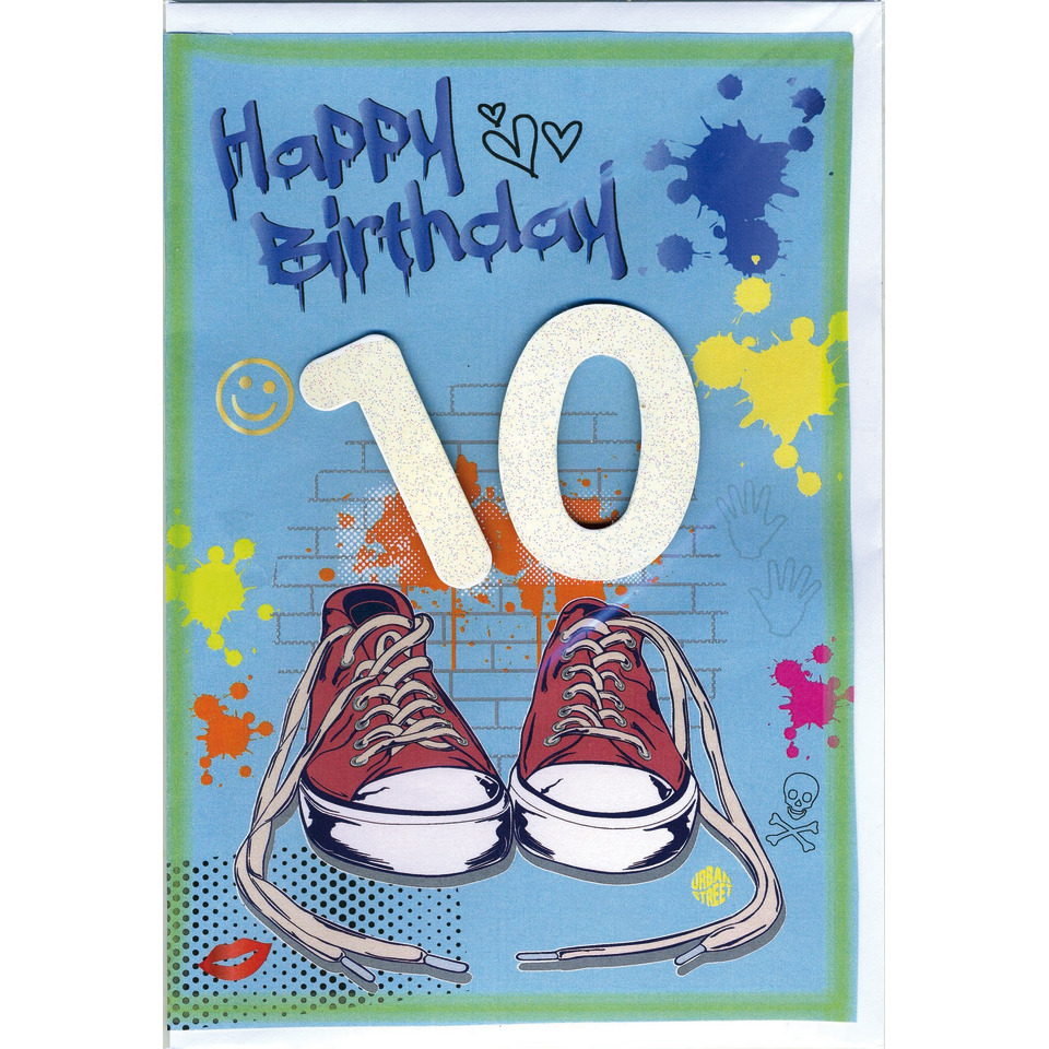 birthday, 10th, Schuhe, Sneaker, Graffiti
