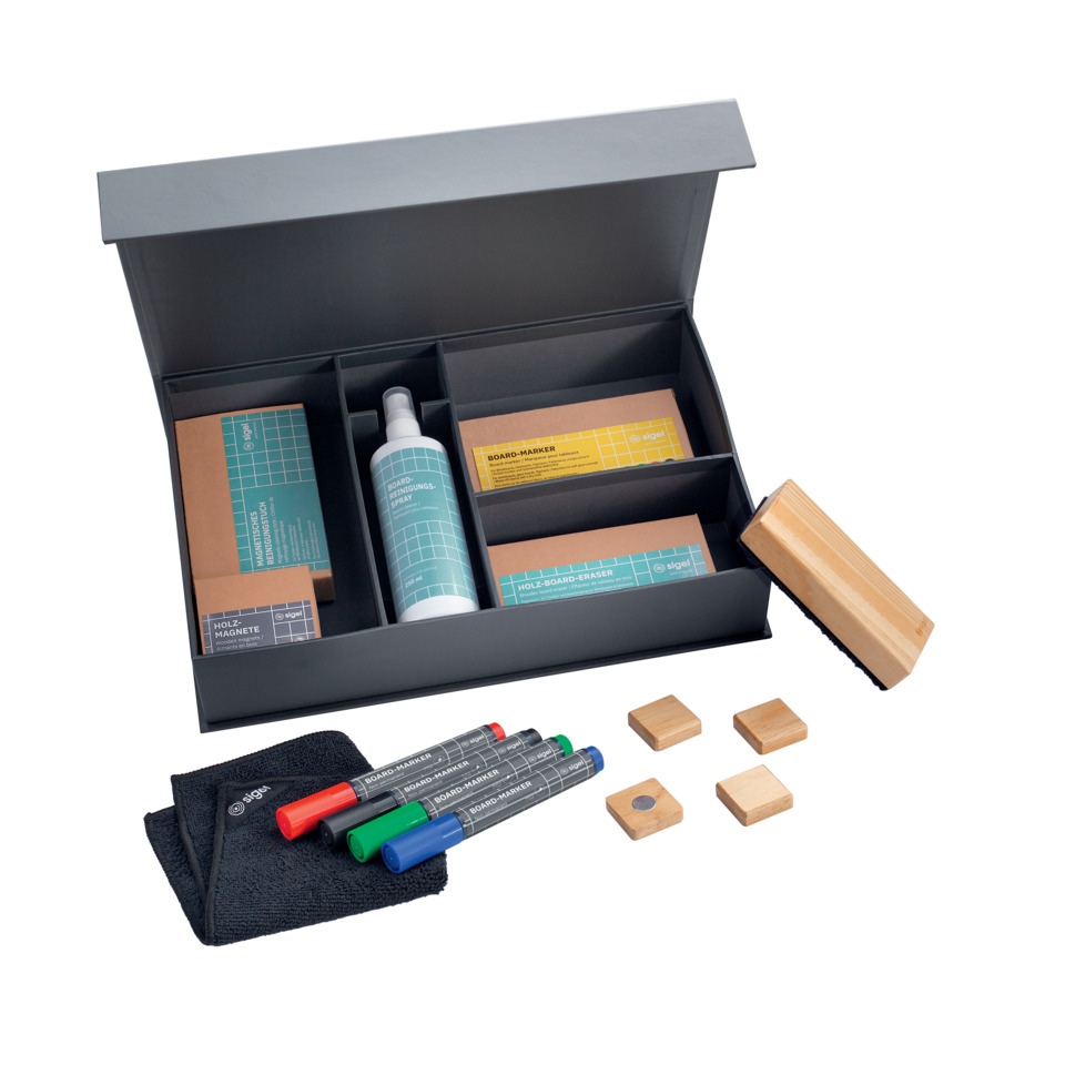 Kunst-Set, Board-Marker, Holzboard-eraser, Stempel-Erstellung, Aufbewahrungskoffer, Schreibtisch-Set, Board-Marker, Ergänzungsset, Holzspachtel, Kleinteile (Holz)