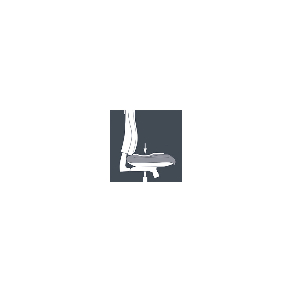 stuhl, bürostuhl, sitz, fußkreuz, ergonomisch