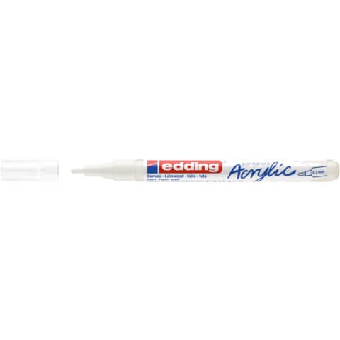 Acrylmarker 5300, Rundspitze, 1-2mm, verkehrsweiß EDDING 5300922