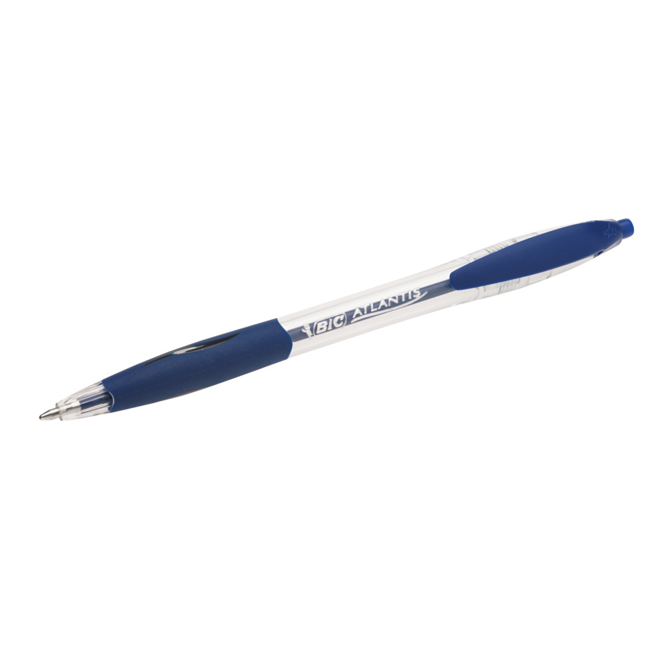 Kugelschreiber, blau, Metallgehäuse, ausklappbar, Grifffläche