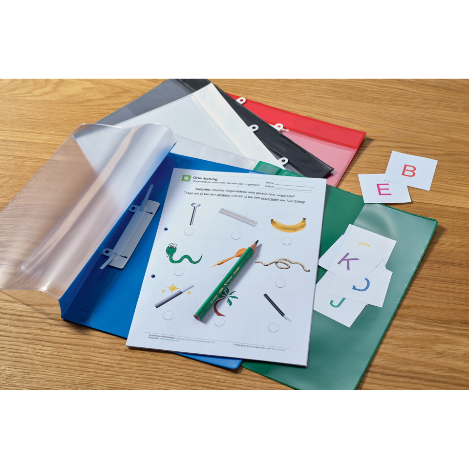Ordner, Leporello, Bunte Ordner, Schulsachen, Karten